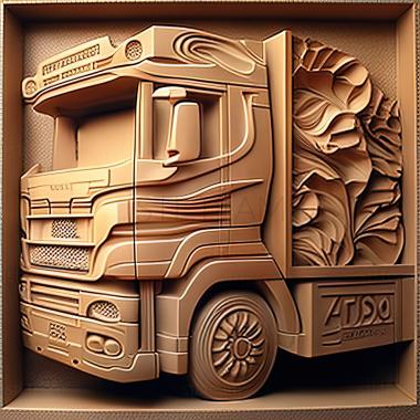 3D модель Mitsubishi Fuso Rosa (STL)